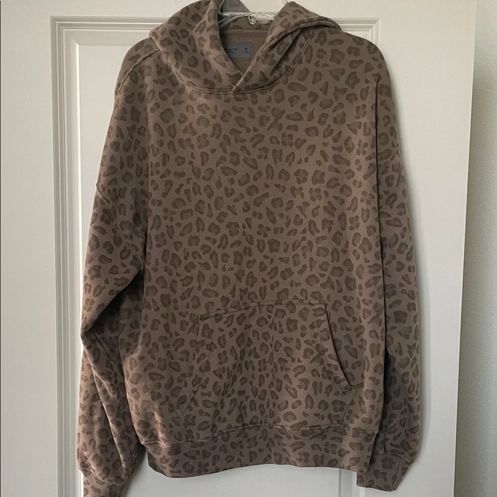 Abercrombie & Fitch Brown Leopard Print Hoodie - Picture 1 of 3